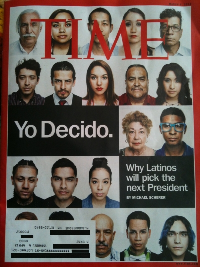 March 5, 2012 Time Cover Illustration (U.S. only) as it arrived in the mail.